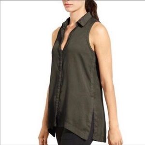 Athleta Button Down Tank